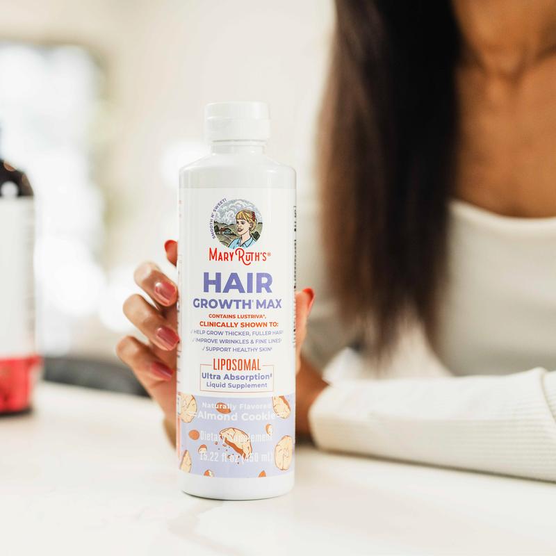 MaryRuth's Hair Growth Max Liposomal - Lustriva + Biotin 10000mcg + Pumpkin Seed Oil