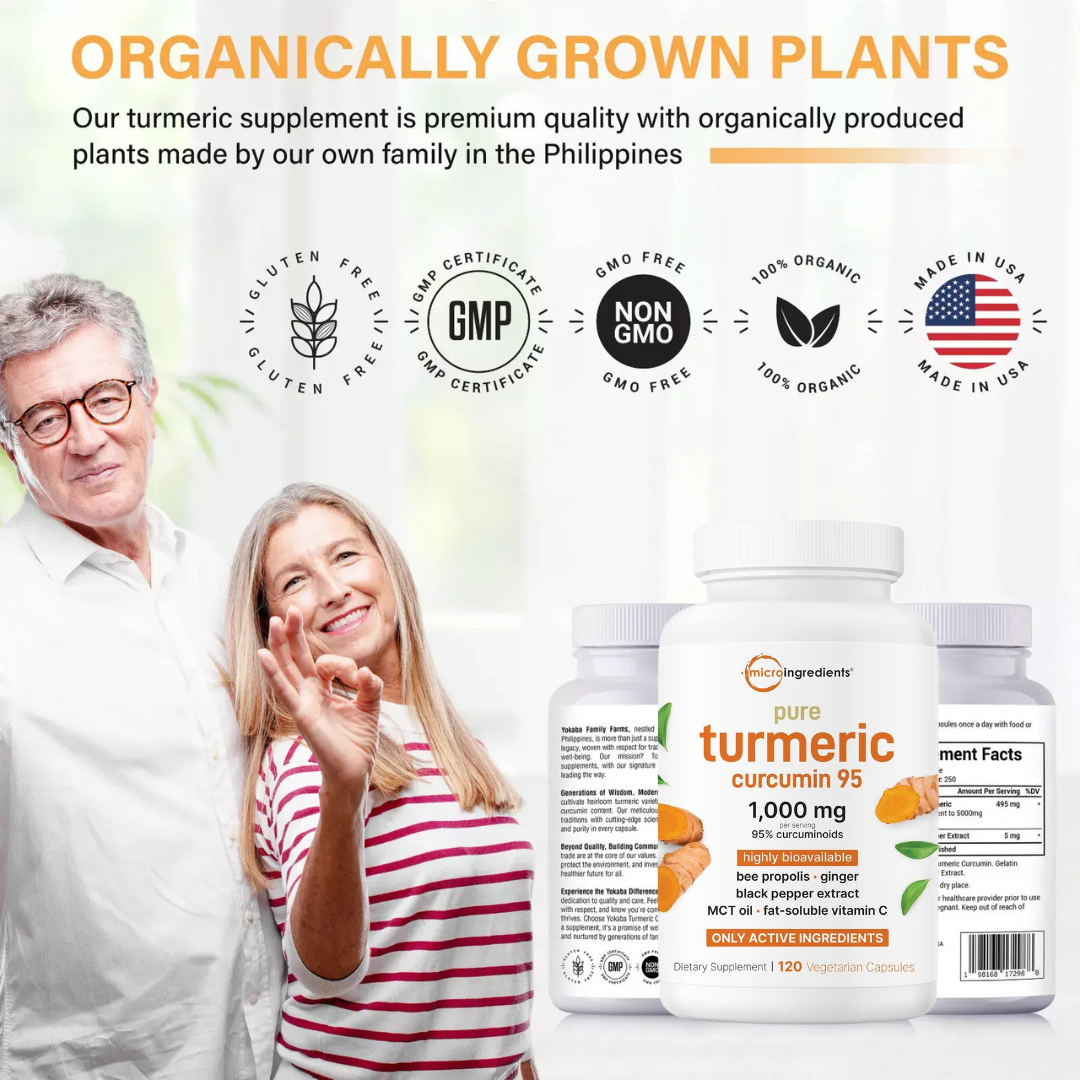 Micro Ingredients Pure Turmeric Curcumin Supplement 1,000mg