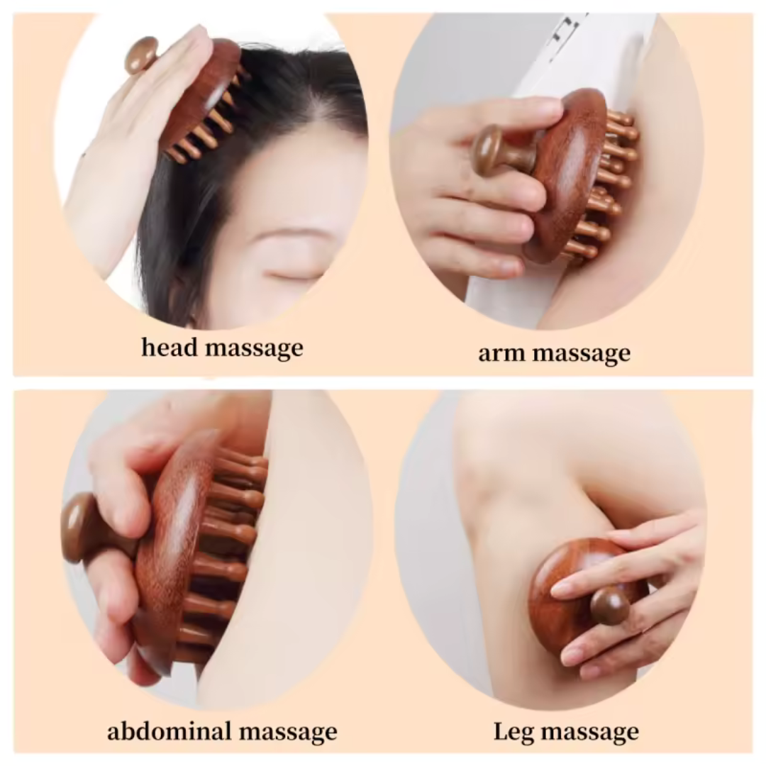 Premium Wood Hair and Skin Massager
