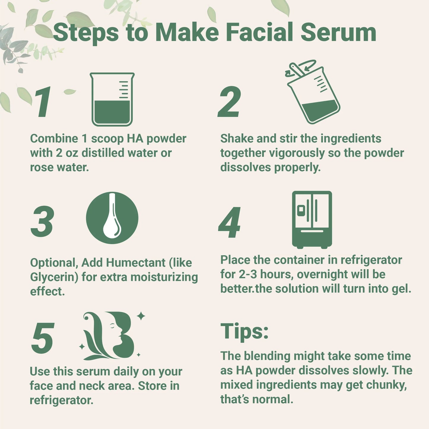 Micro Ingredients Hyaluronic Acid Serum Powder