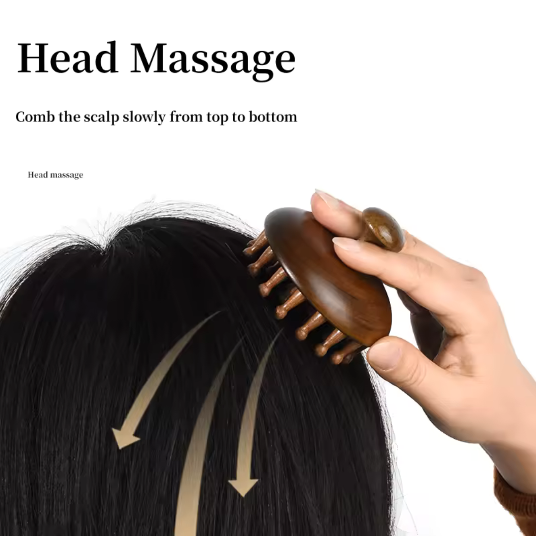 Premium Wood Hair and Skin Massager