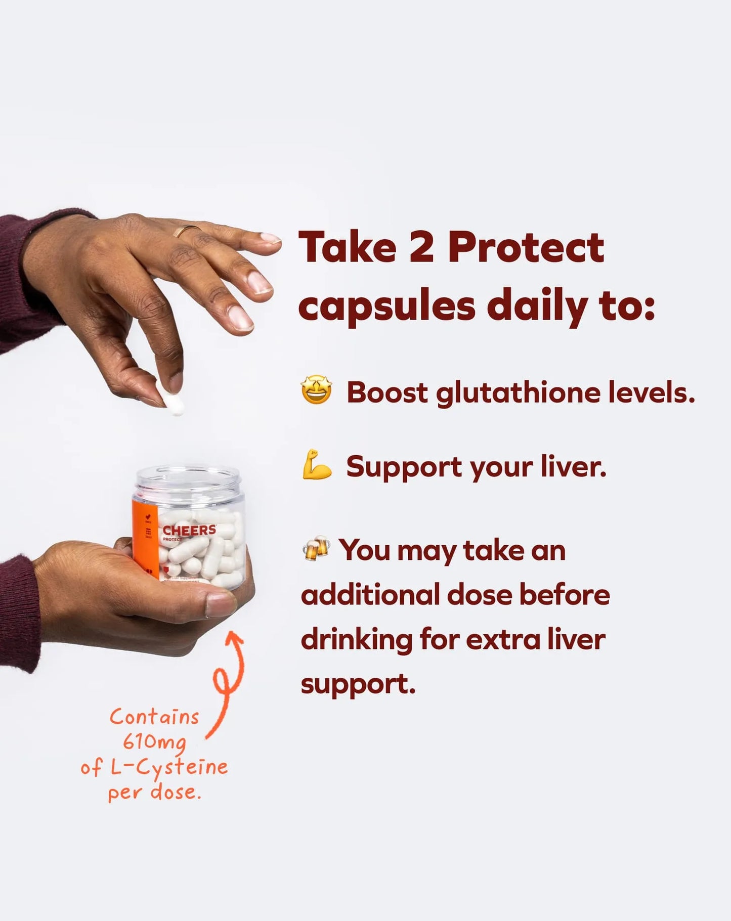 Daily Liver Supplement for Drinkers with L-Cysteine + DHM