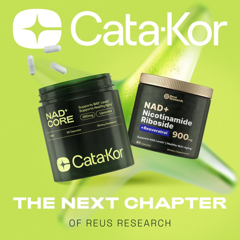 Cata-Kor 250 mg - NAD+ Supplement for Skin Aging Support, Energy, and Focus
