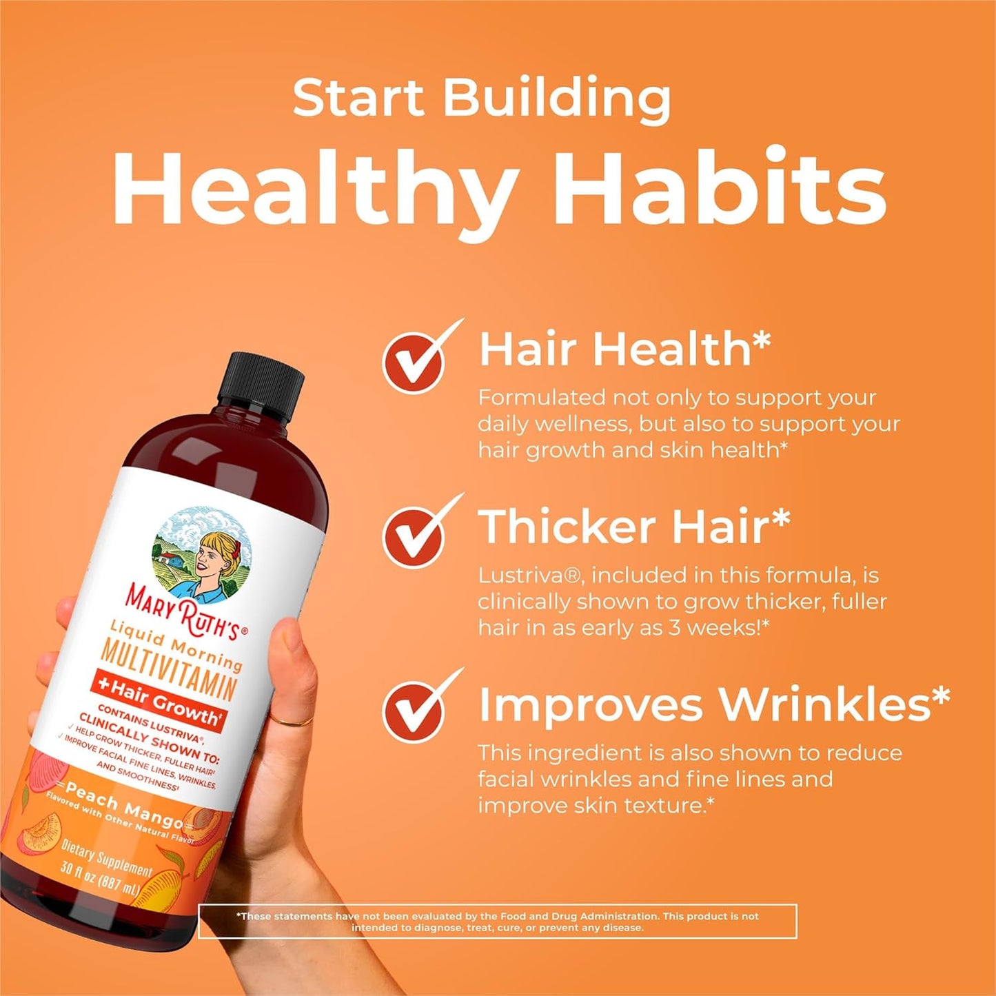 MaryRuth's Liquid Multivitamin + Hair Growth | Buy 1, Get 1 Free