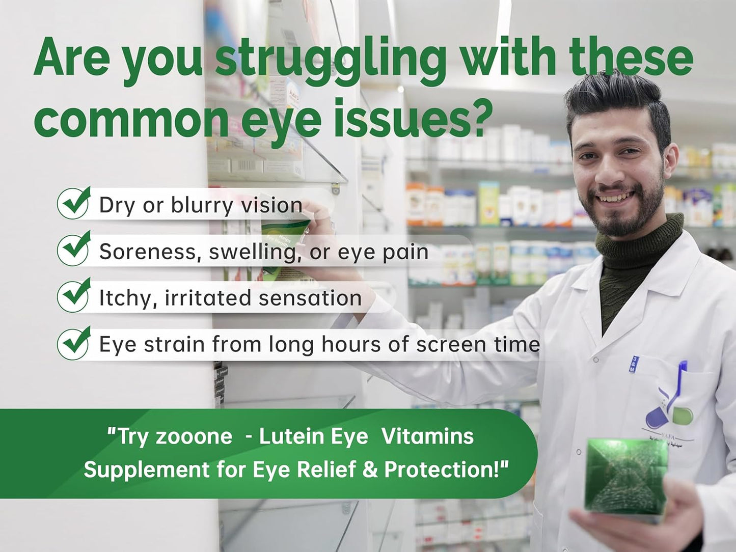 zooone- Lutein Eye Vitamins Supplement