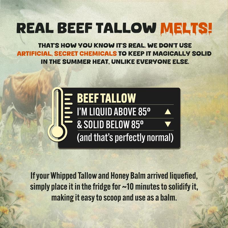 Whipped Beef Tallow and Manuka Honey Balm