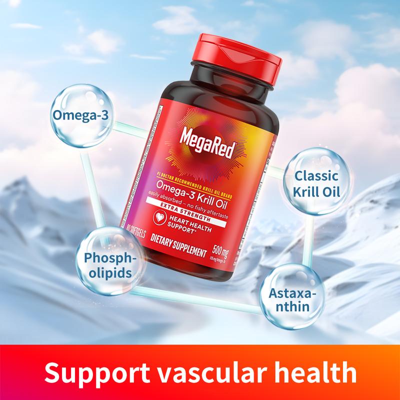 MegaRed Omega-3 Krill Oil 350mg Softgels