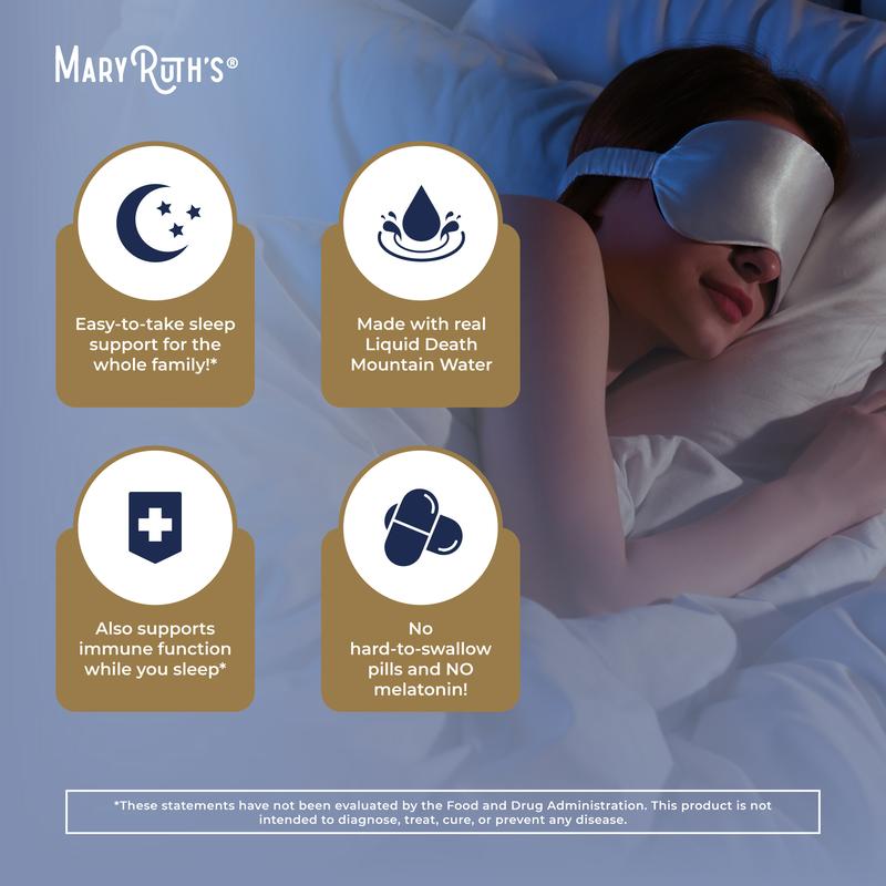 MaryRuth's x Liquid Death Nighttime Multimineral Sleep Supplement