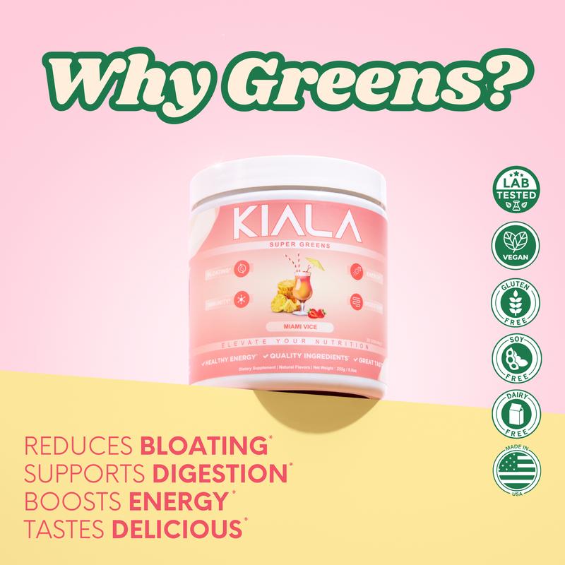 Kiala Nutrition Super Greens, Organic Greens Powder