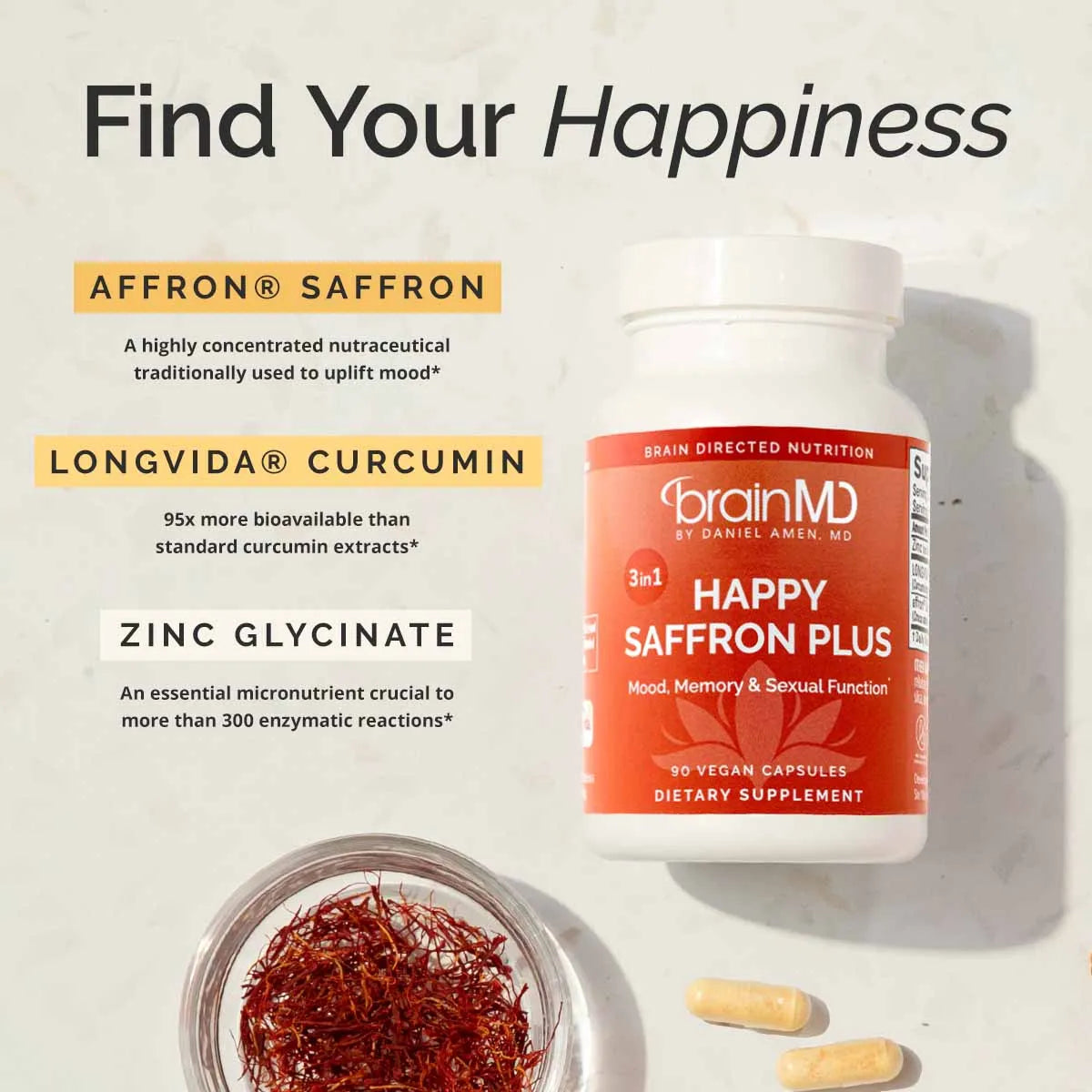 BrainMD - Happy Saffron
