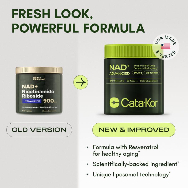 Cata-Kor 500 mg - NAD+ Supplement for Skin Aging