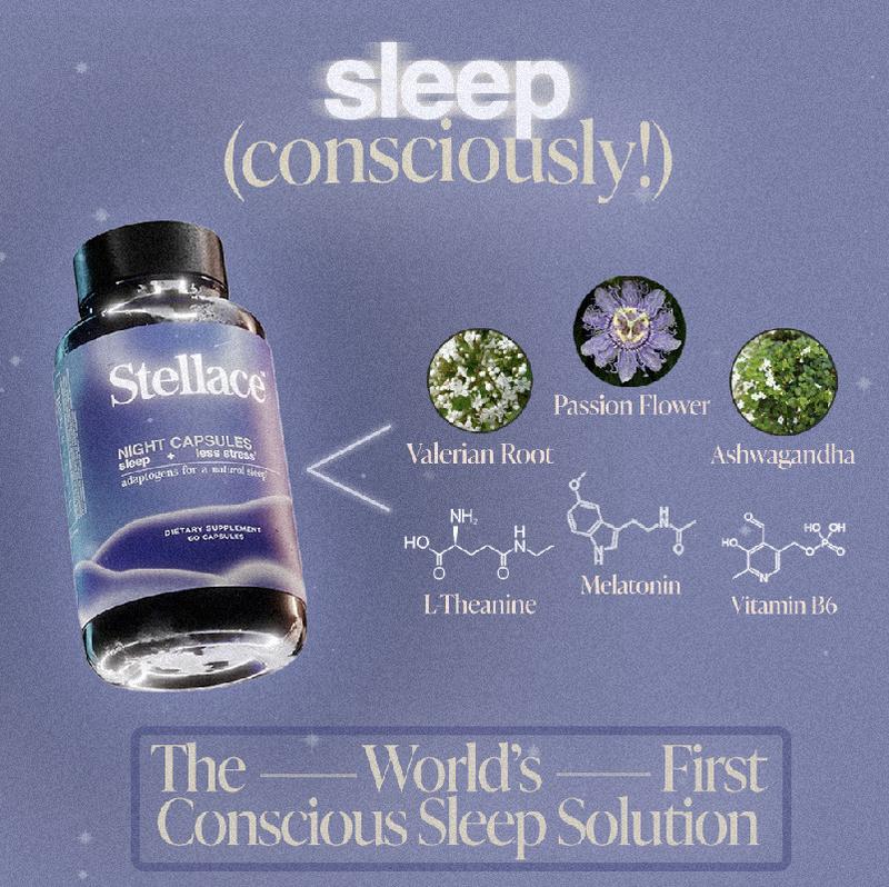 Stellace Night Capsules: Circadian Rhythm Reset Premium Sleep
