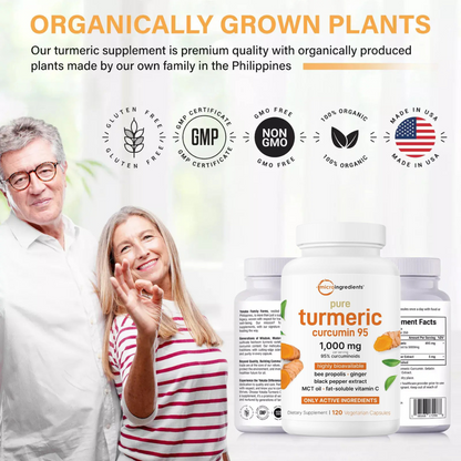 Micro Ingredients Pure Turmeric Curcumin Supplement 1,000mg