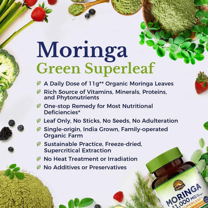 Vitalitown Moringa Capsules 11,000 MG