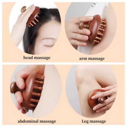 Premium Wood Hair and Skin Massager
