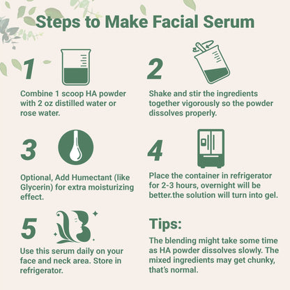 Micro Ingredients Hyaluronic Acid Serum Powder