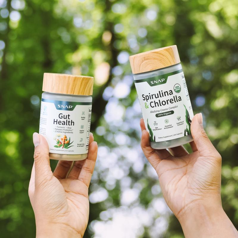 Gut Health Bundle - Snap Supplements - Gut Health + Spirulina & Chlorella
