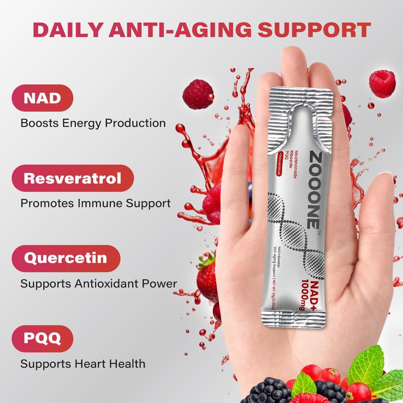 ZOOONE NR1000 - NAD+ Berry Flavor Drink Mix