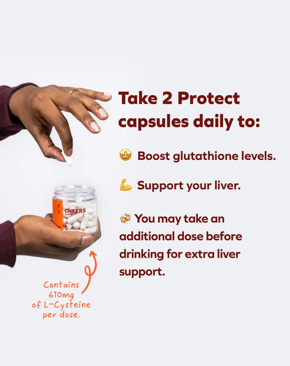 Daily Liver Supplement for Drinkers with L-Cysteine + DHM