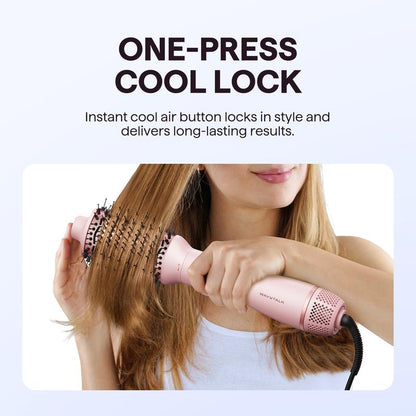 Wavytalk Air Sculpt 2-in-1 Hot Air Brush Set, Salon Blowout