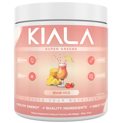 Kiala Nutrition Super Greens, Organic Greens Powder