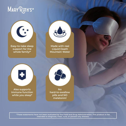 MaryRuth's x Liquid Death Nighttime Multimineral Sleep Supplement