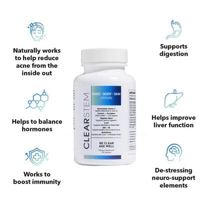 MINDBODYSKIN Hormonal Acne Supplement