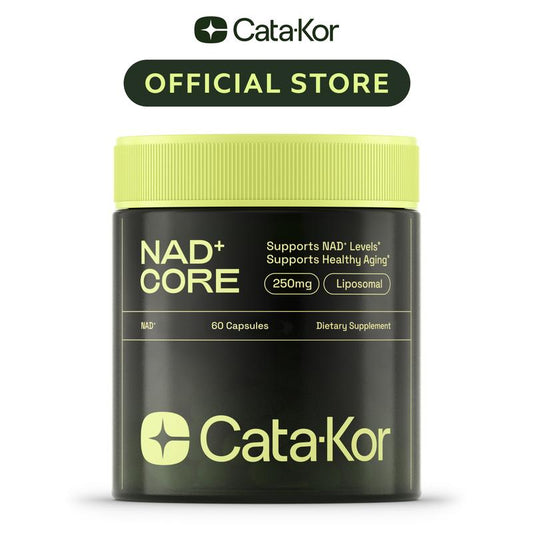 Cata-Kor 250 mg - NAD+ Supplement for Skin Aging Support, Energy, and Focus